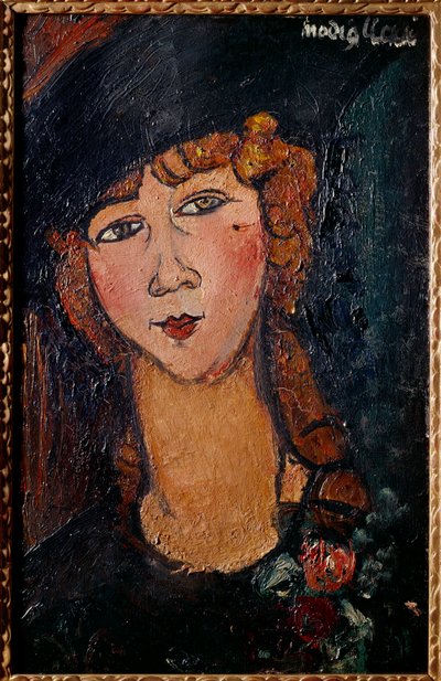 Portret van Lolotte door Amedeo Modigliani