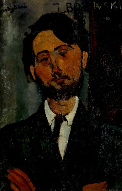 Portret van Léopold Zborowski door Amedeo Modigliani