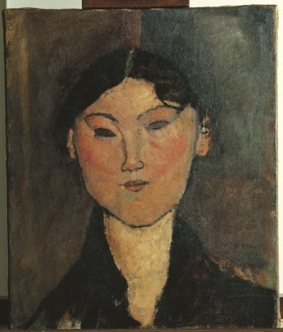 Portret van een Vrouw door Amedeo Modigliani