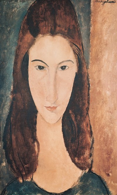 Portret van een jong meisje door Amedeo Modigliani