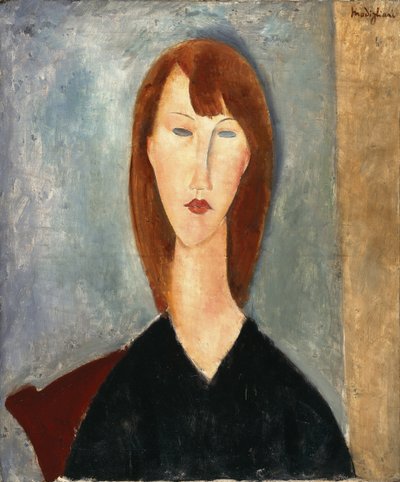 Portret van een onbekend model door Amedeo Modigliani