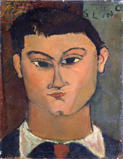 Portret van de schilder Miose Kisling door Amedeo Modigliani