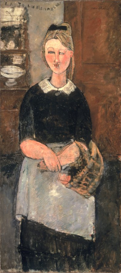 De Mooie Huisvrouw (La Jolie Menagere) 1915 door Amedeo Modigliani
