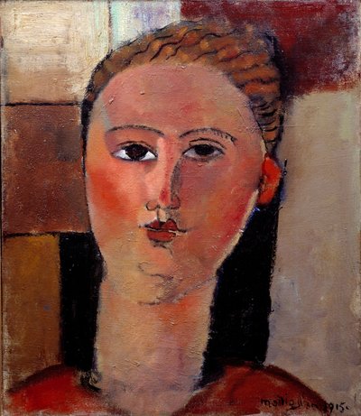 Het roodharige meisje door Amedeo Modigliani
