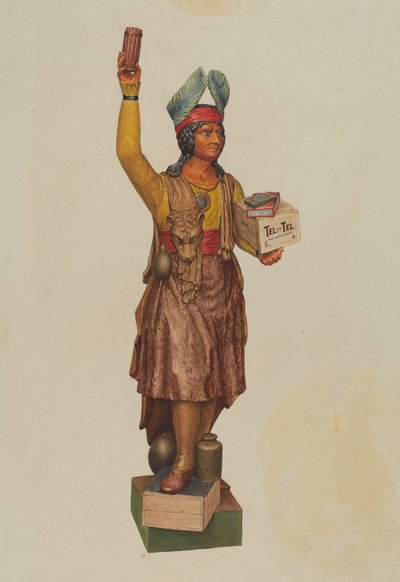 Sigarenwinkel Indiaan door American 20th Century