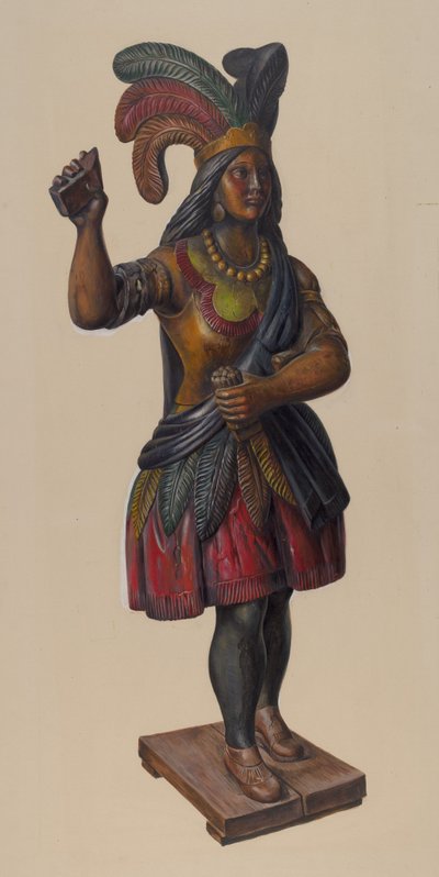 Sigarenwinkel Indiaan door American 20th Century