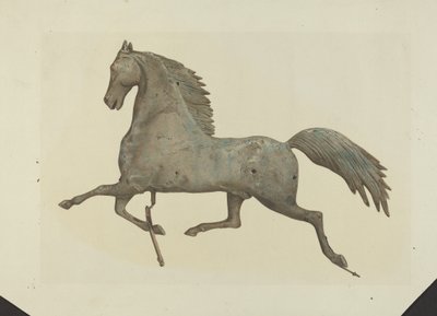 Paard Weervaan door American 20th Century