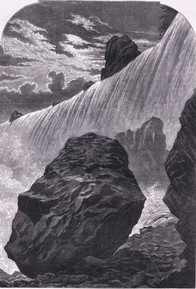 Niagara Falls, illustratie uit Cassells Geschiedenis van de Verenigde Staten gepubliceerd door Cassell, Petter & Galpin, ca. 1900 door American English school