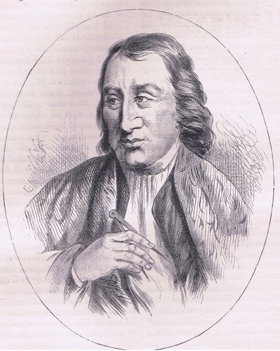Samuel Adams, illustratie uit Cassells Geschiedenis van de Verenigde Staten gepubliceerd door Cassell, Petter & Galpin, ca. 1900 door American English school