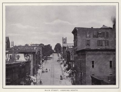 Jamestown, NY: Main Street, kijkend naar het noorden door American Photographer (after)