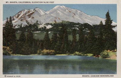 Mt Shasta, Californië, Hoogte 14.161 voet (foto) door American Photographer (after)