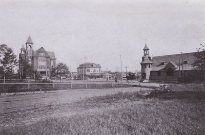 Old Orchard Beach, Maine: Stadhuis en Openbare Bibliotheek; Postkantoor; St Margaret