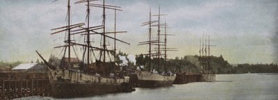 Oregon: Zeilschepen voor anker in de haven van Portland door American Photographer (after)