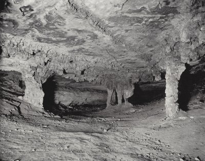 De Bruidssuite, Mammoth Cave, Kentucky (zwart-wit foto) door American Photographer (after)