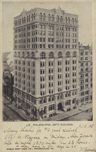 Betz Gebouw, Philadelphia, Pennsylvania door American Photographer