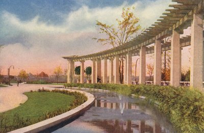 Chicago: Pergola in Douglas Park (kleurenfoto) door American Photographer
