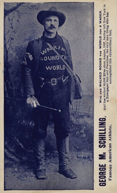 George M Schilling, beroemd Amerikaans atleet (z/w foto) door American Photographer