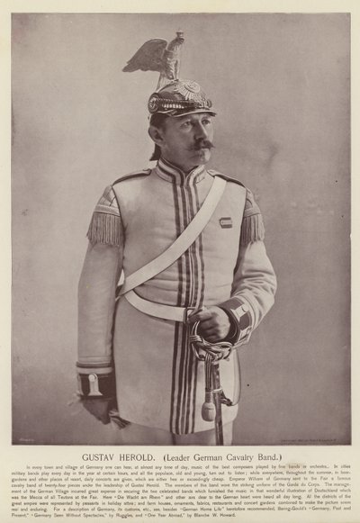 Gustav Herold, Leider Duitse Cavalerieband door American Photographer