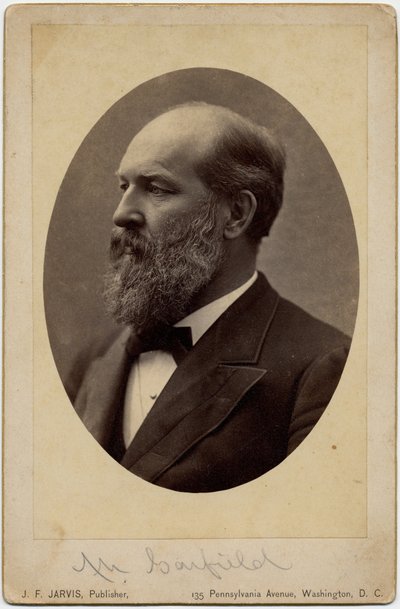 James Abram Garfield (1831-81), 20e president van de Verenigde Staten van Amerika, foto door J F Jarvis, Washington DC door American Photographer
