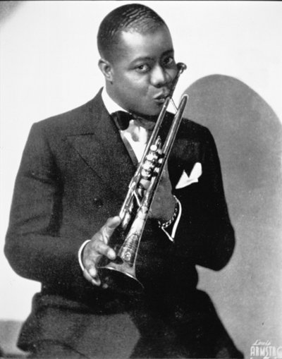 Louis Armstrong (1900-71) c.1930 door American Photographer