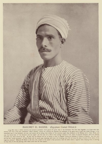 Mahomet El Bashse, Egyptische kameeldrijver door American Photographer
