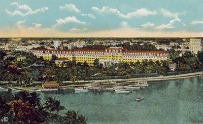 Miami, Florida, ca 1925: Het Royal Palm Hotel (kleurenfoto) door American Photographer