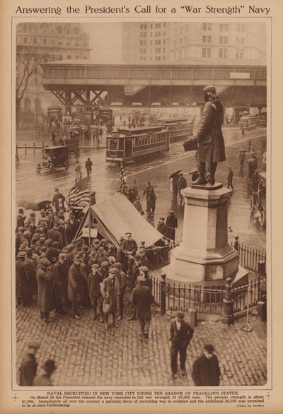 Rekrutering voor de marine in New York door American Photographer