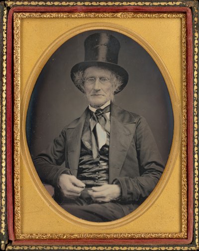 Portret van een man,c. 1850 (foto) door American Photographer