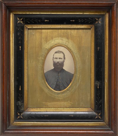Portret van een man,c. 1864 (foto) door American Photographer