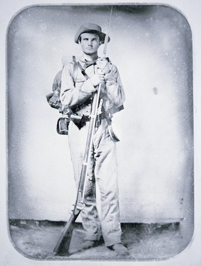Soldaat Thomas Taylor, Confederate Army door American Photographer