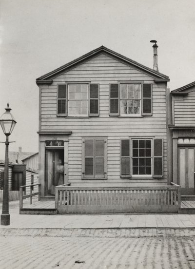 Woning op 42 Monroe St., Chicago, 1869 door American Photographer