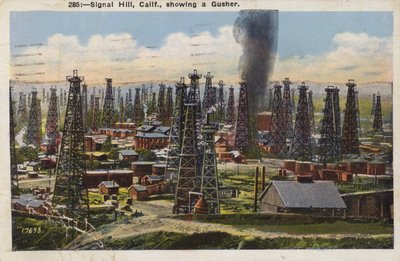 Signal Hill, Californië, met een spuiter (foto) door American Photographer