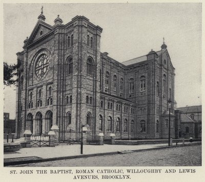 St John the Baptist, Roman Catholic Willoughby en Lewis Avenues, Brooklyn door American Photographer