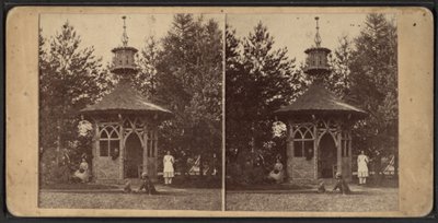 Zomerhuis, Oneida Community, New York State, 1873 door American Photographer