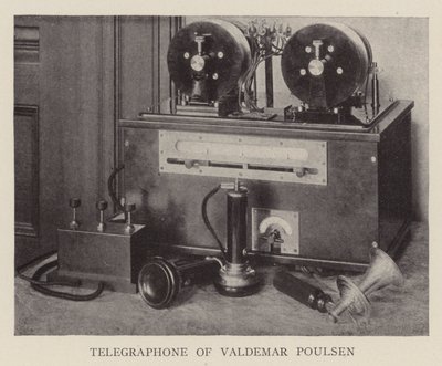 Telegrafeer van Valdemar Poulsen (z/w foto) door American Photographer