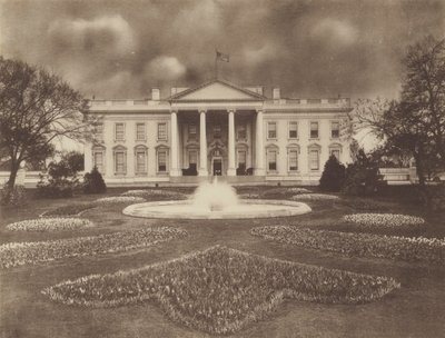Het Witte Huis (z/w foto) door American Photographer