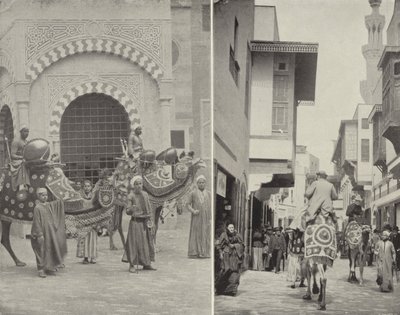 Typische Scènes in de Straat van Cairo door American Photographer