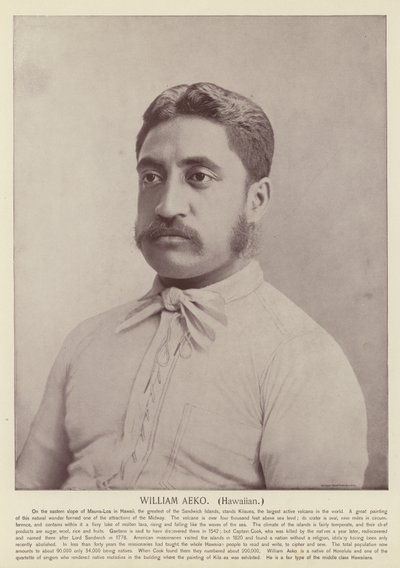 William Aeko, Hawaïaan door American Photographer