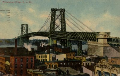 Williamsburg Bridge, New York, VS (ingekleurde foto) door American Photographer