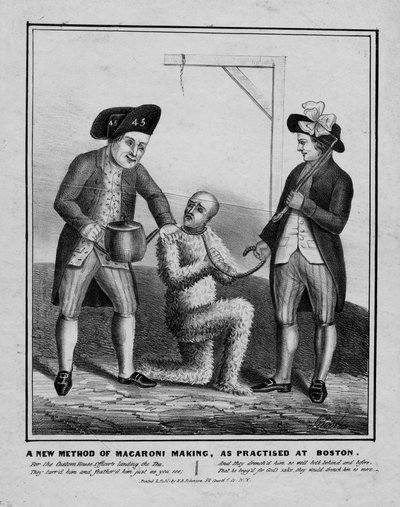Een nieuwe methode van macaroni maken, zoals beoefend in Boston, ca. 1836 door American School