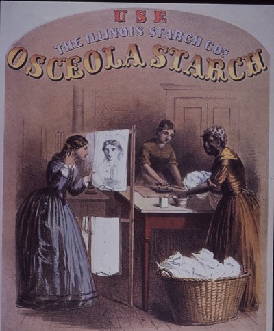 Advertentie voor Osceola Starch door American School