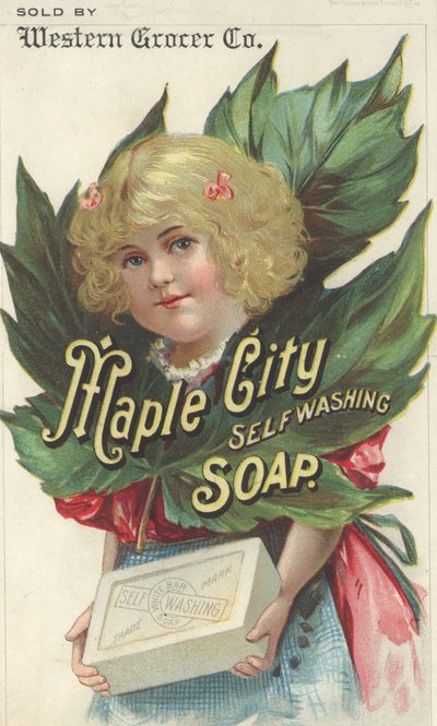 Advertentie voor Maple City Self Washing Soap, c.1880 door American School