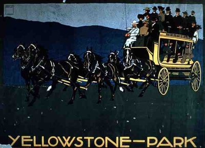 Advertentie voor Yellowstone Park door American School