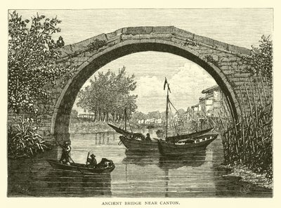 Oude brug bij Canton door American School