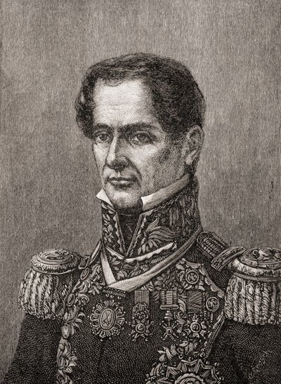 Antonio de Padua María Severino López de Santa Anna y Pérez de Lebró, uit 