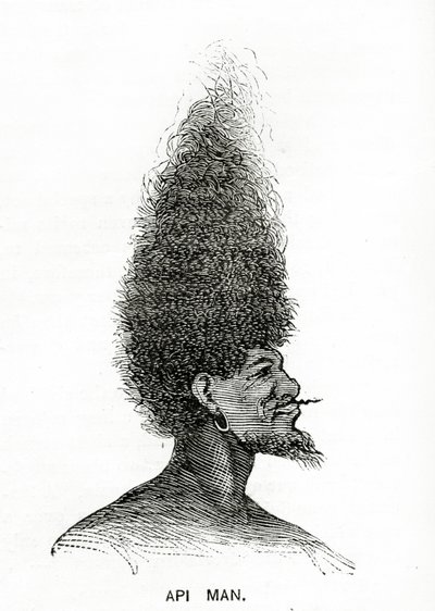 Api Man, illustratie uit Appletons Journal, 4 mei 1872 door American School