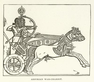 Assyrische oorlogswagen door American School