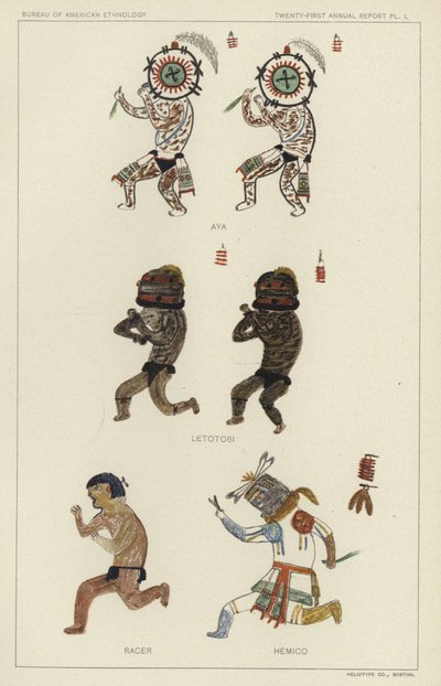 Aya, Letotobi, Racer, Hemico (kleurenlitho) door American School