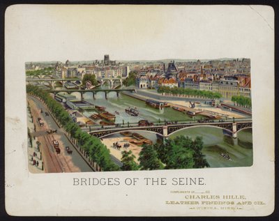 Bruggen over de rivier de Seine, Parijs, Frankrijk door American School