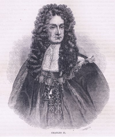 Charles II (1664), illustratie uit Cassell